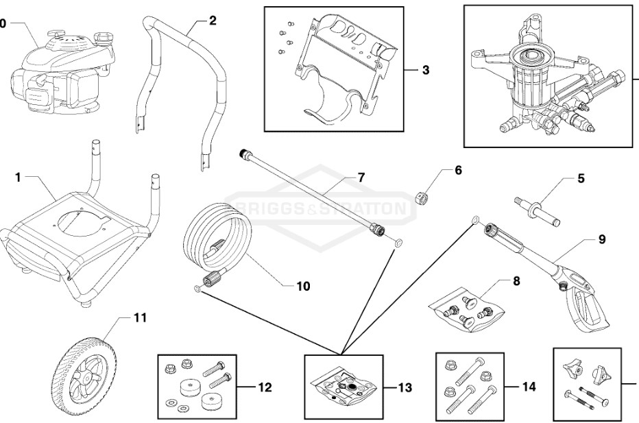 BRUTE 2,700 psi power washer model 020386-00 replacement parts help manual